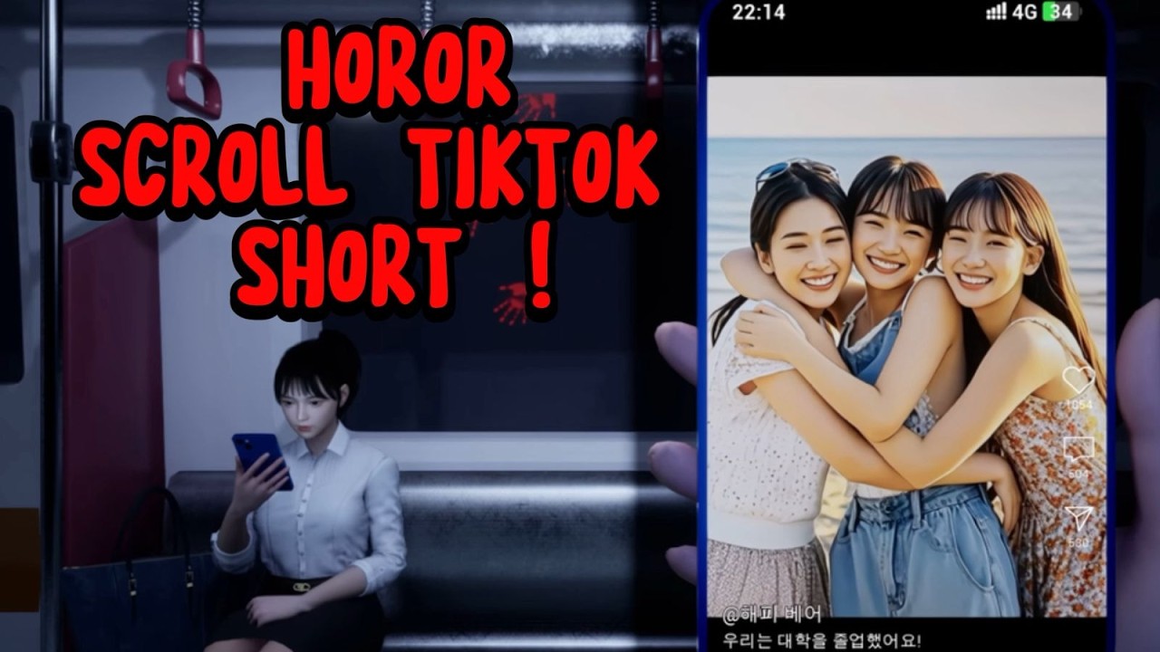saya sedang scroll tiktok short di kereta tiba tiba !! ...Cursed Shorts