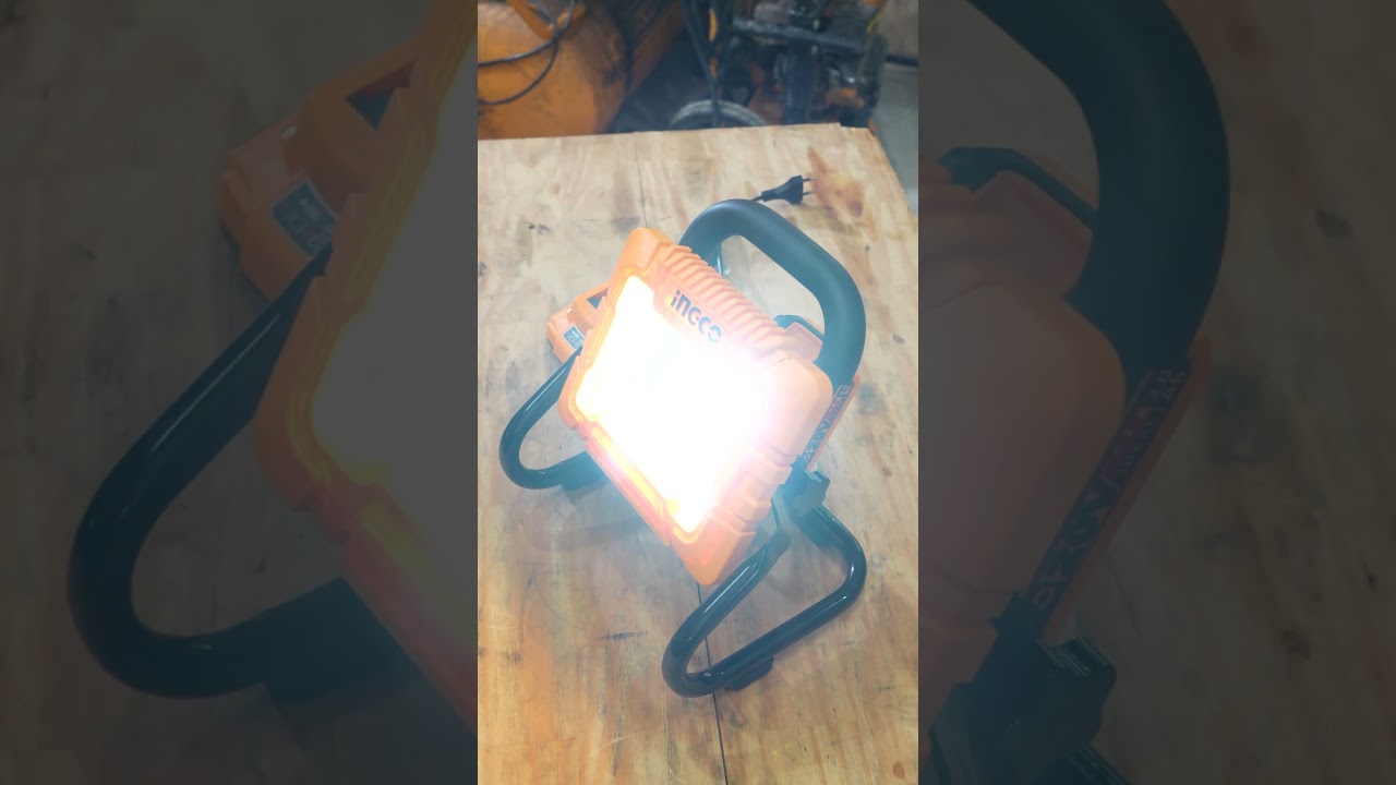 Foco LED INGCO 20V P20S: Port&aacute;til, potente y listo para iluminar todo lo que quieras.