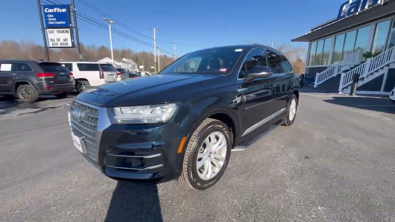Blue 2017 Audi Q7 3.0T Premium Plus AWD - Luxury, Space, and Performance Combined! 🚙