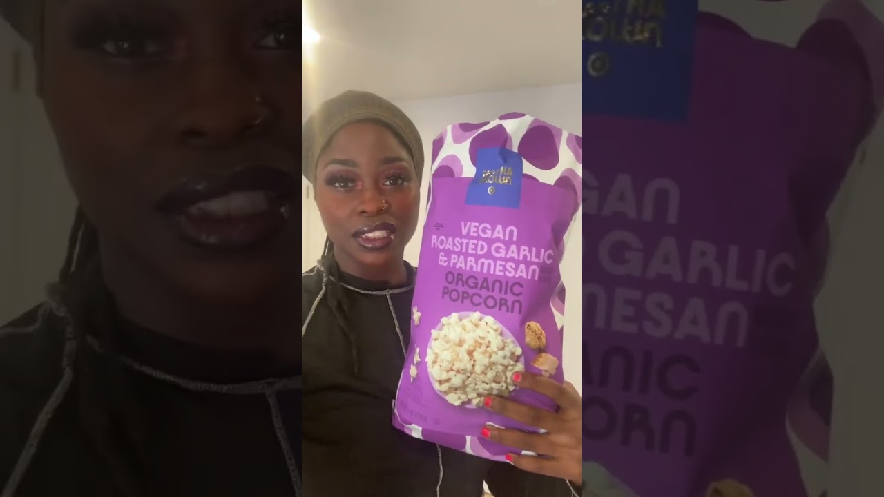 Tabitha Brown Vegan Garlic Parmesan Popcorn Review