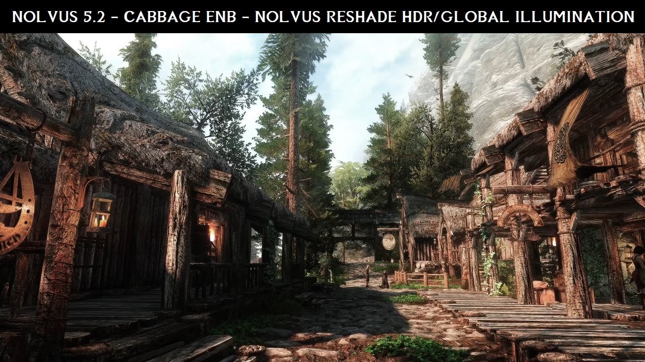 SKYRIM AE 2023 - NOLVUS 5.2 - CABBAGE ENB - NOLVUS RESHADE HDR/RAY TRACING/COMPLEX PARALLAX