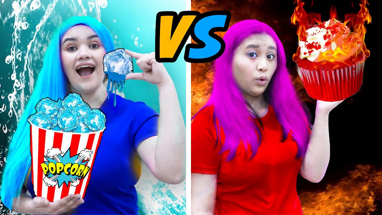 HOT VS COLD PRANK | GIRL ON FIRE VS ICY GIRL! 6 FUNNY SITUATIONS BY CRAFTY HACKS