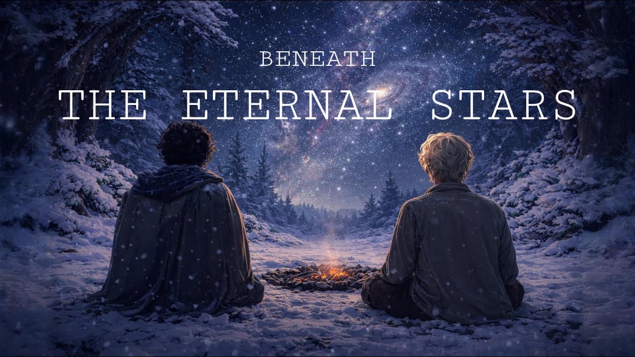 Beneath the Eternal Stars — Night Campfire Fantasy Ambience for Deep Calm | 1 Hour