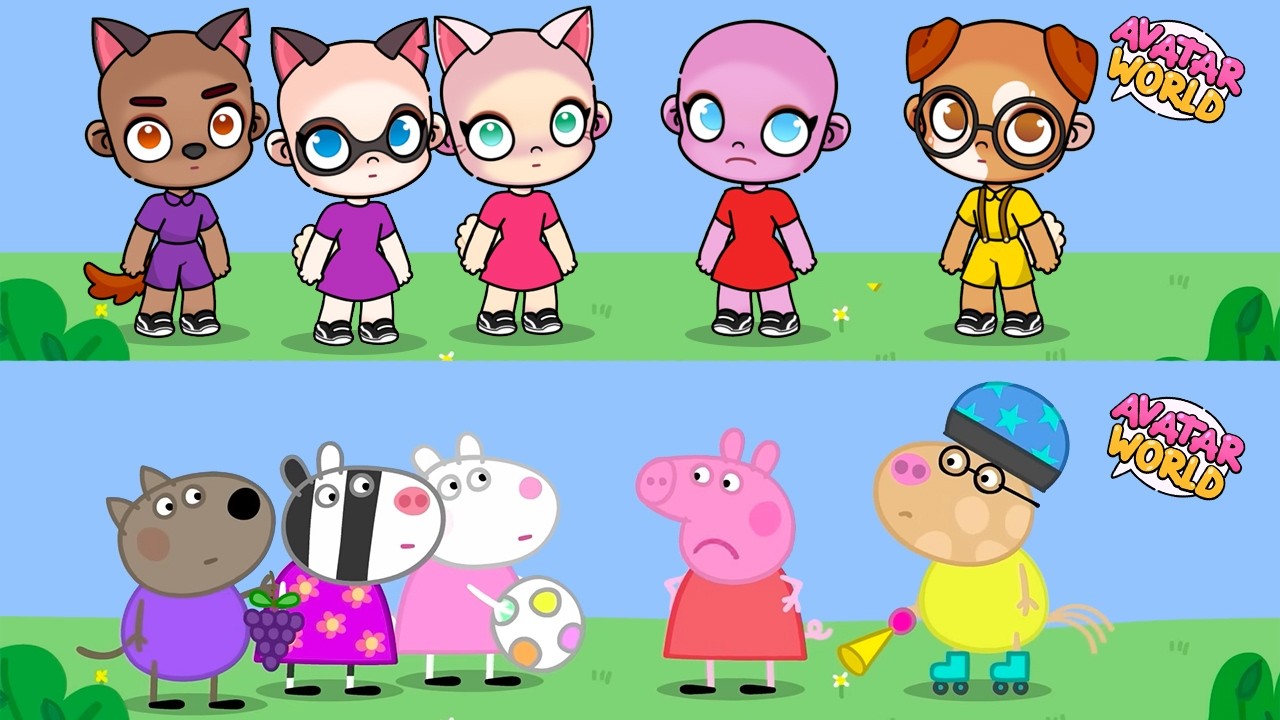 Peppa and Suzy Chatterboxing! Peppa Pig in Avatar World