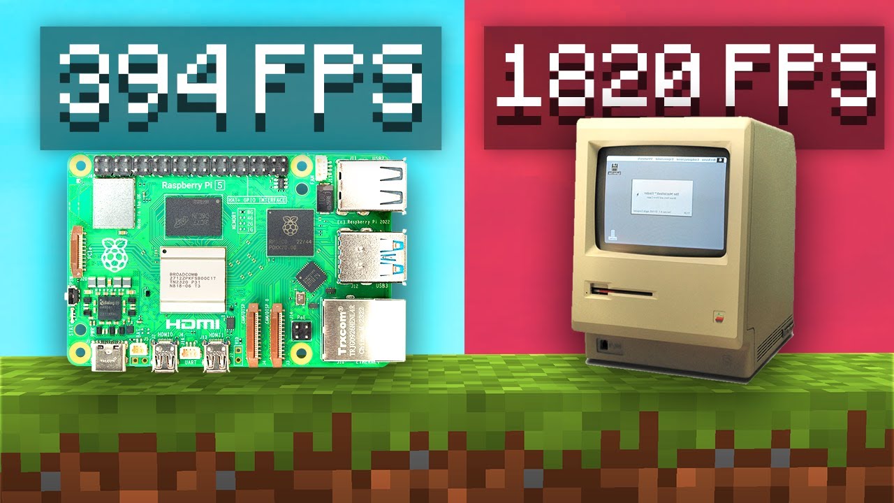 Raspberry Pi 5 против старого ПК в Minecraft!