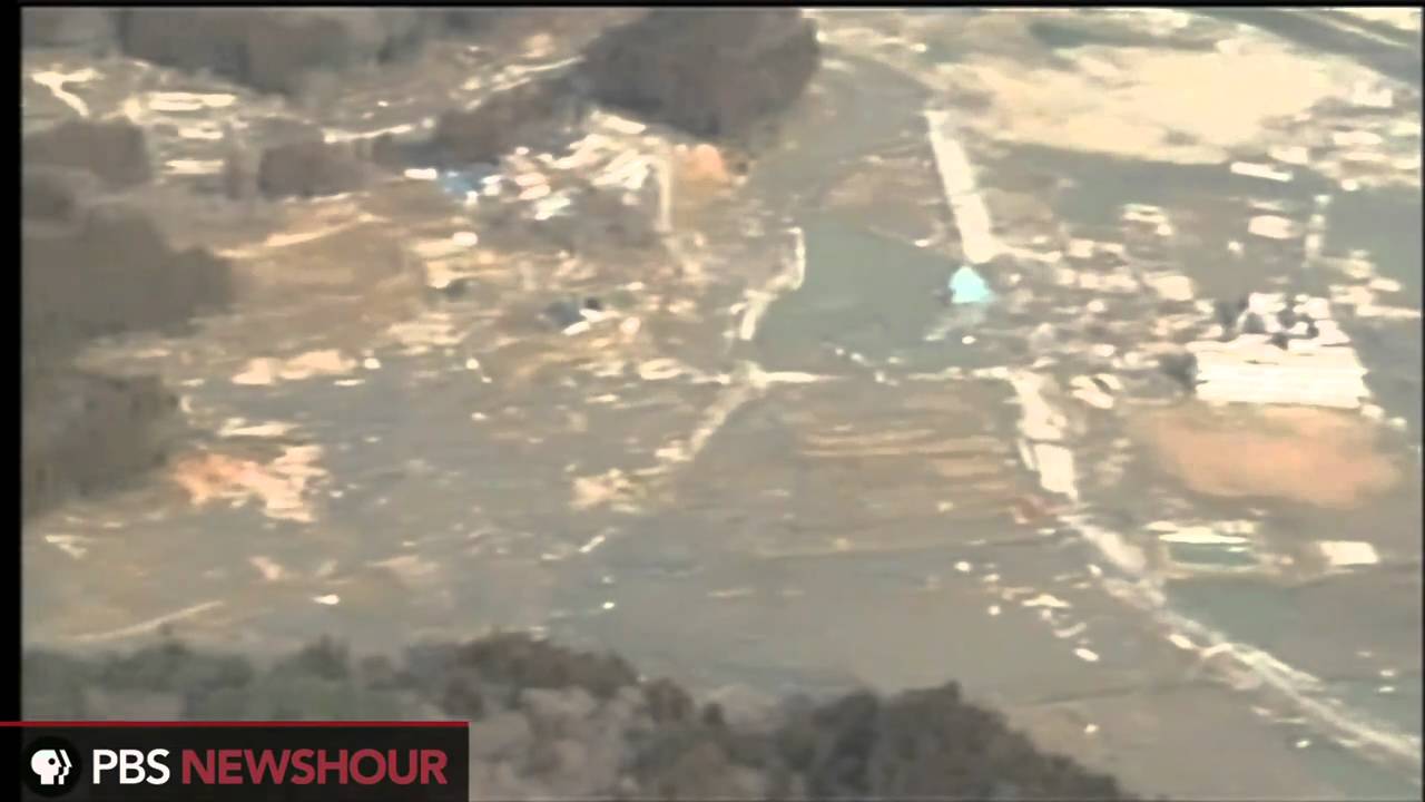 The Aftermath of the Tsunami in Sendai, Japan