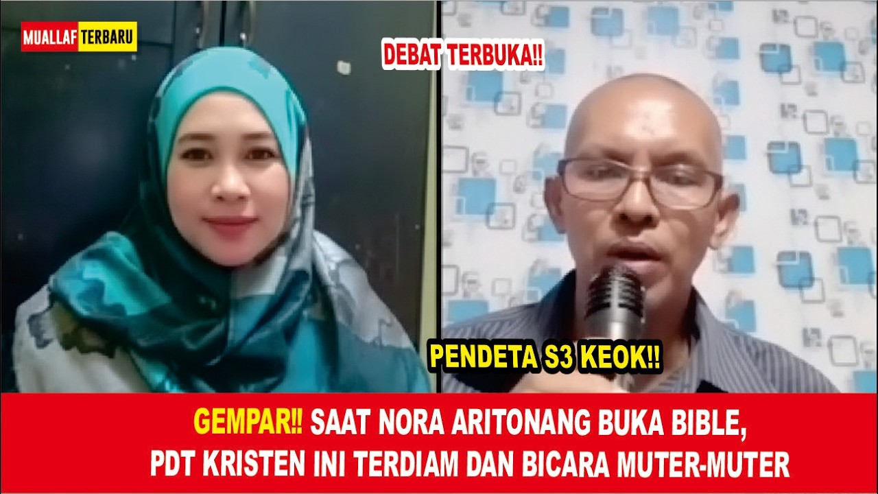 SKAKMAT‼️ Muallaf Nora Aritonang Membaca Ayat Bible, Pendeta kesurupan, ngaur , Kehabisan Jawaban