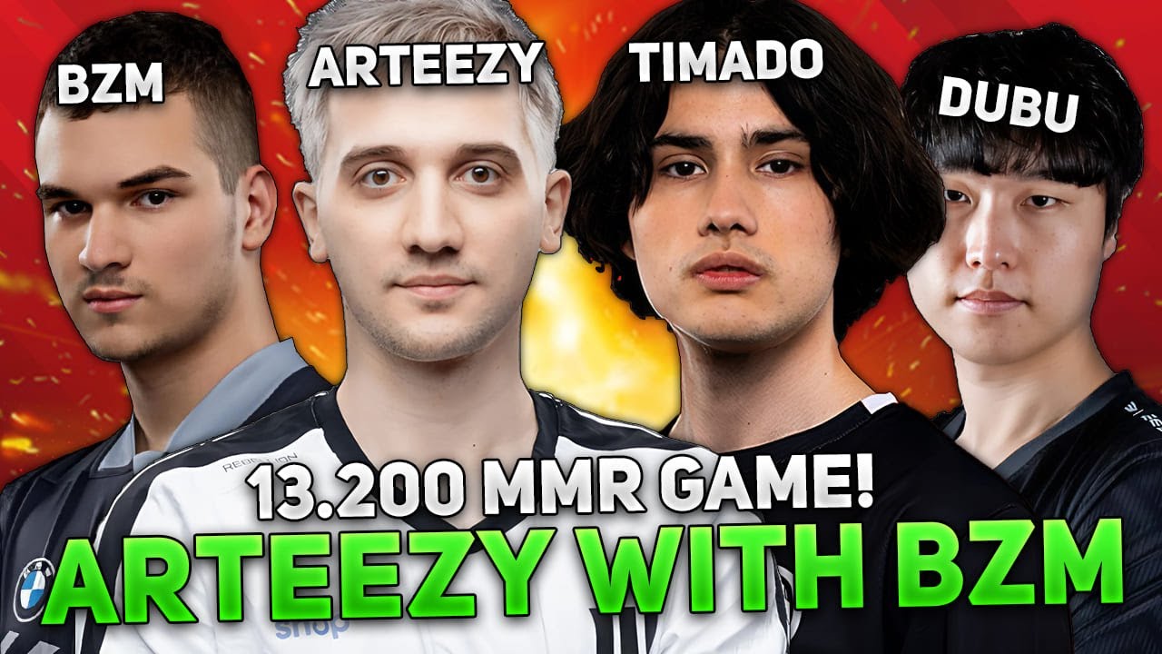 13.200 MMR GAME! ARTEEZY TRYHARD on MEDUSA with BZM vs TIMADO adn DUBU!