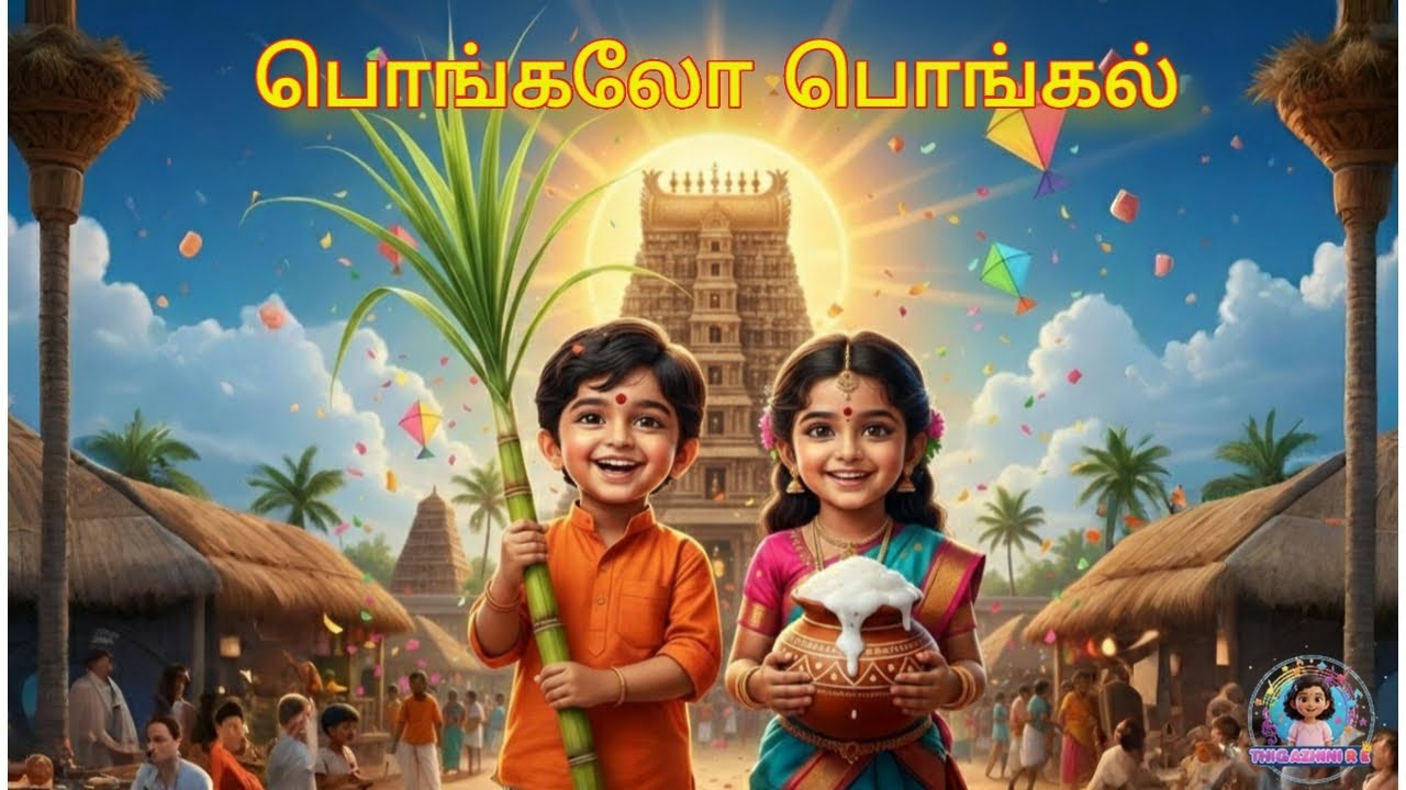 பொங்கலோ பொங்கல் 🔥 | Pongal Festival Song in Tamil | Thigazhini Kids