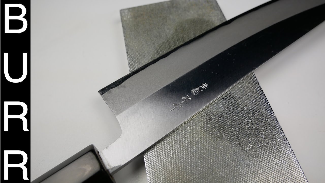How to Sharpen Knife On a Diamond plate