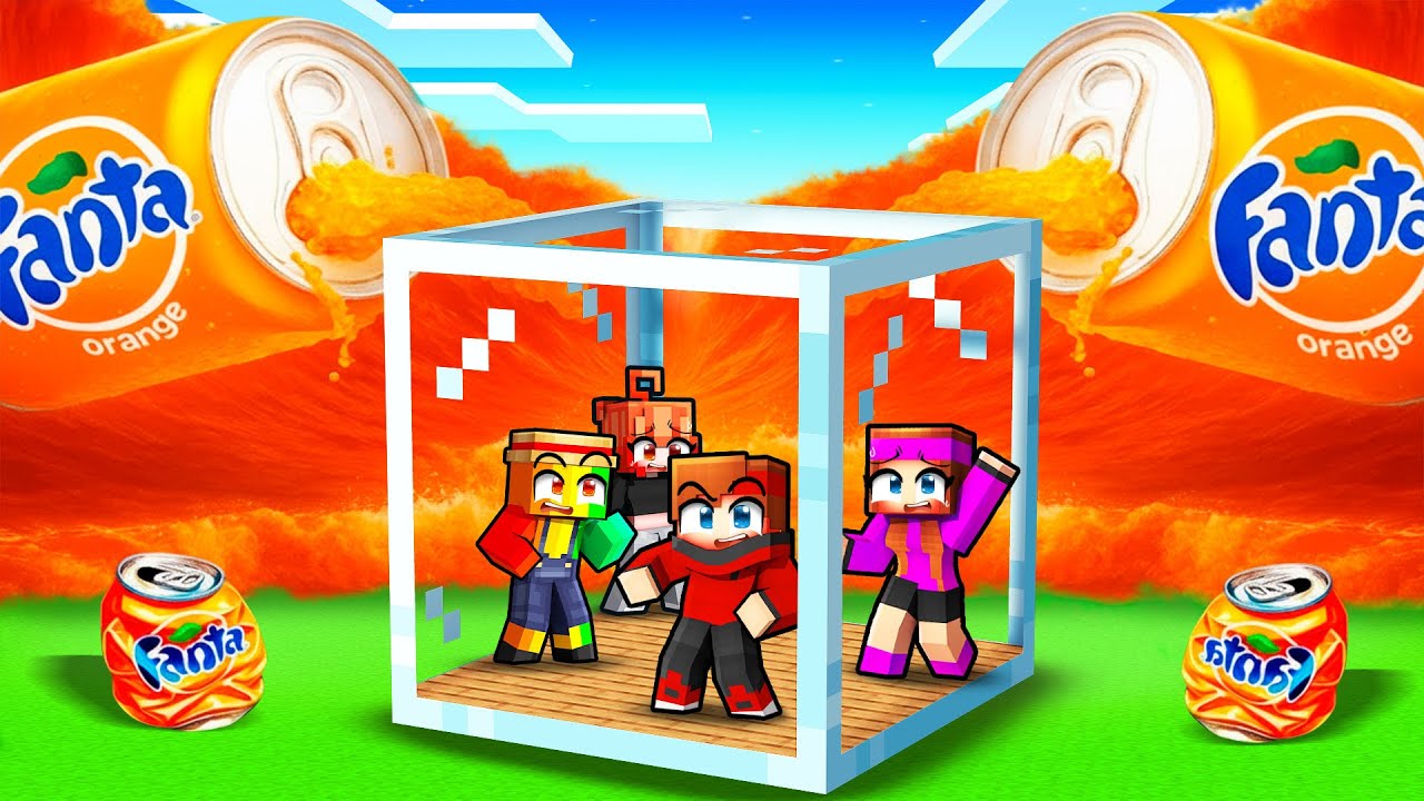 TSUNAMI de FANTA VS Bunker de l’APOCALYPSE sur Minecraft !