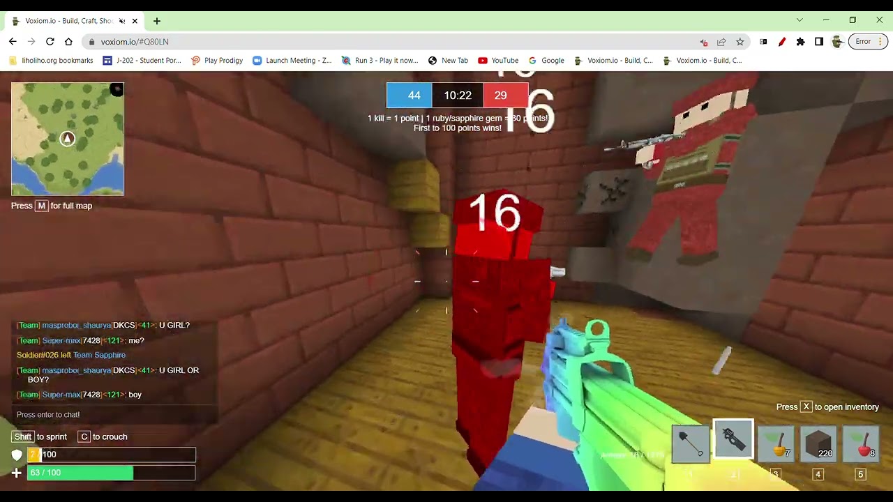 Voxiom.io Capture the gems part13