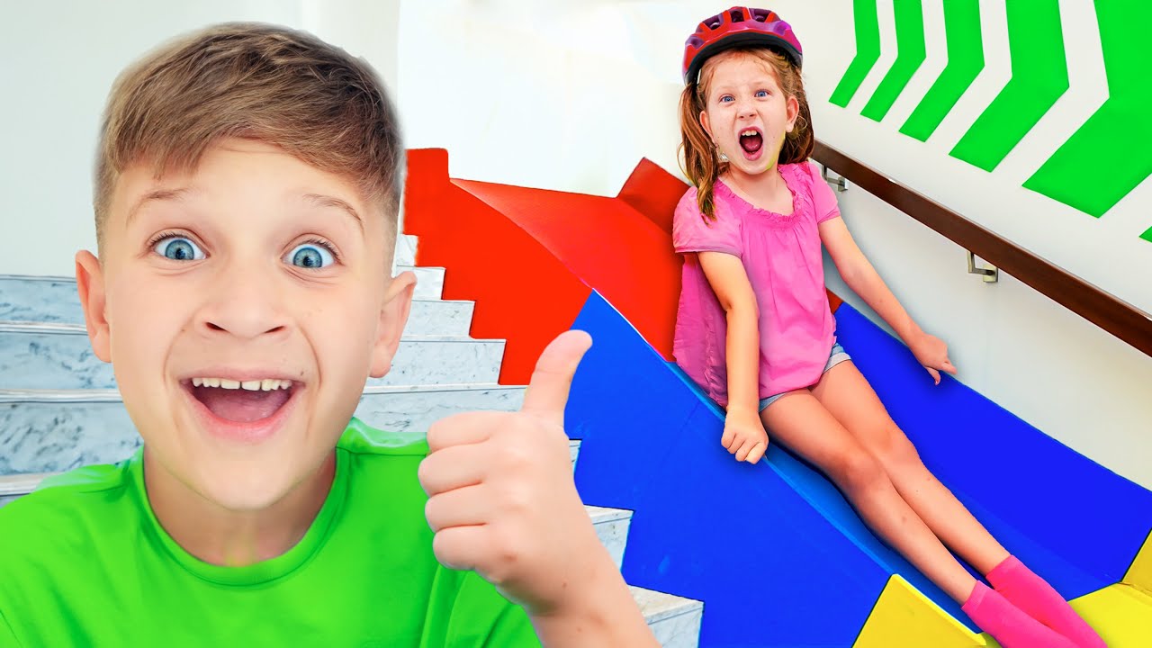 Roma and Friends: Stair Slides, Plane Hacks and Cardboard Prison Escape!