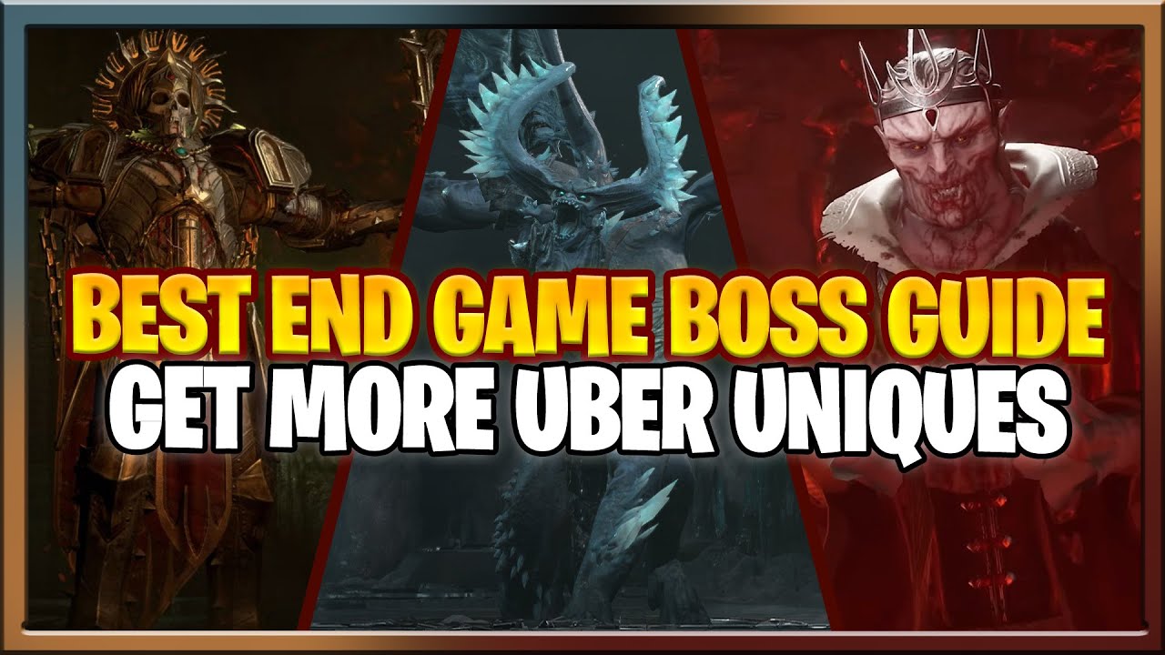 Diablo 4 Best End Game Boss Guide : More Uber Uniques, 4X Duriel Runs ULTIMATE GUIDE W/ Timestamps
