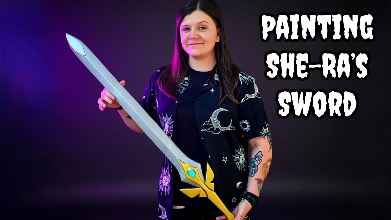 How to paint an EVA foam sword from She-Ra!