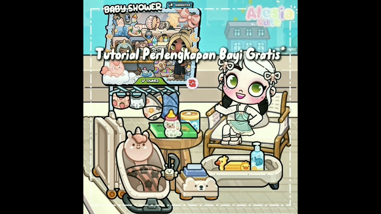 Tutorial Pack Berbayar gratis* ||   perlengkapan bayi || #avatarworld #rameindong#fyp#free#tutorial
