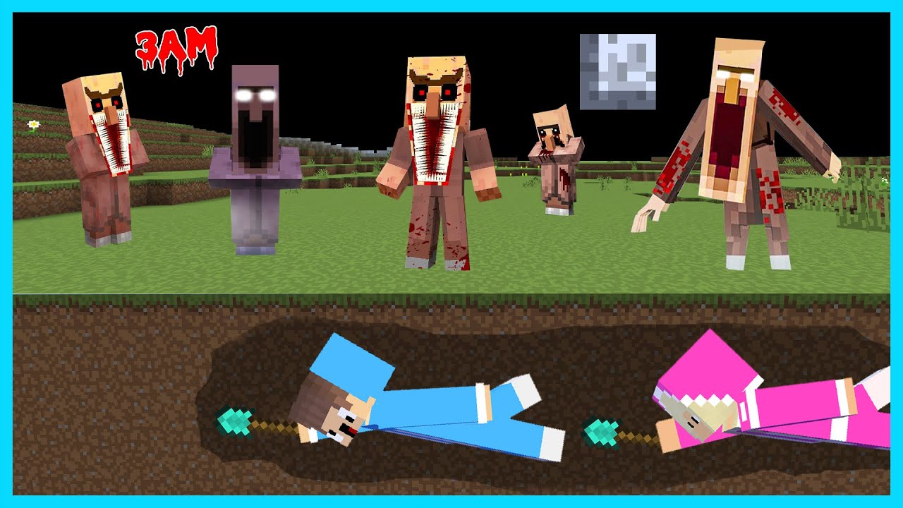 MIPAN & ZUZUZU BERTAHAN DARI KIAMAT HANTU VILLAGER MENGERIKAN DI MINECRAFT! SEREM BANGET