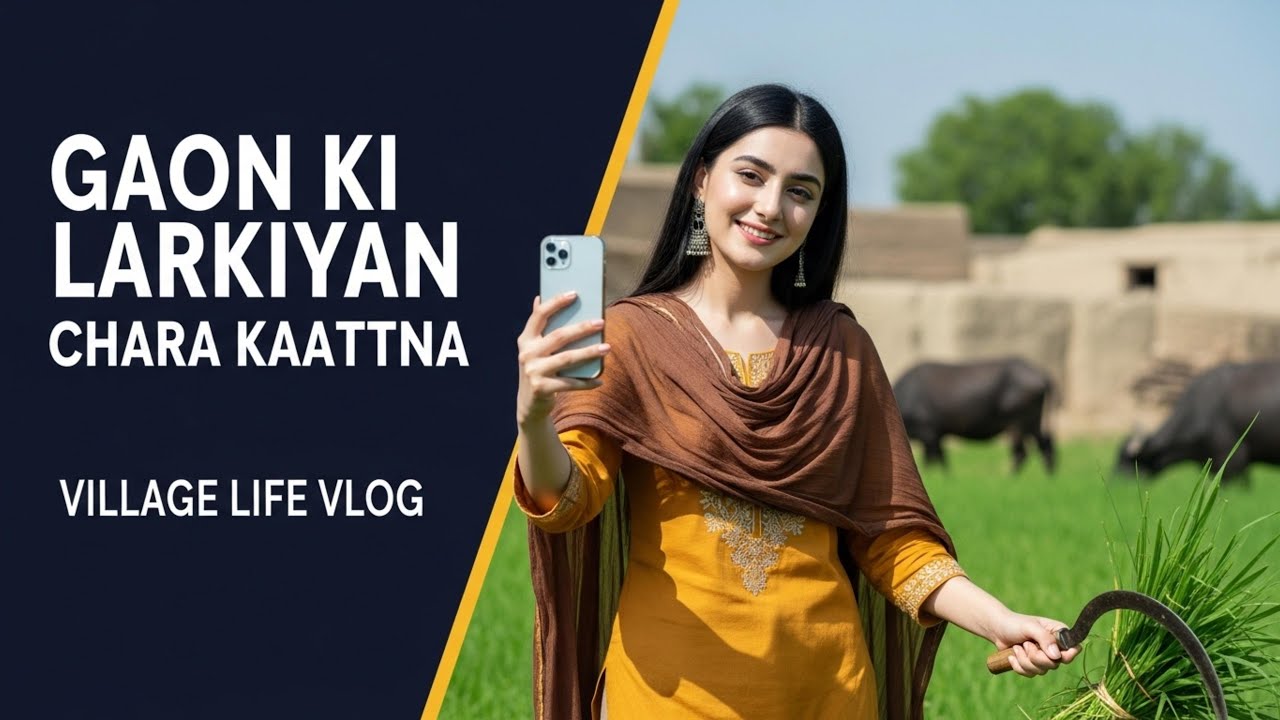Gaon Ki Larkiyan Chara Kaattna | Village Life Vlog #villagevlog #pakistan #villagelife #desivlog