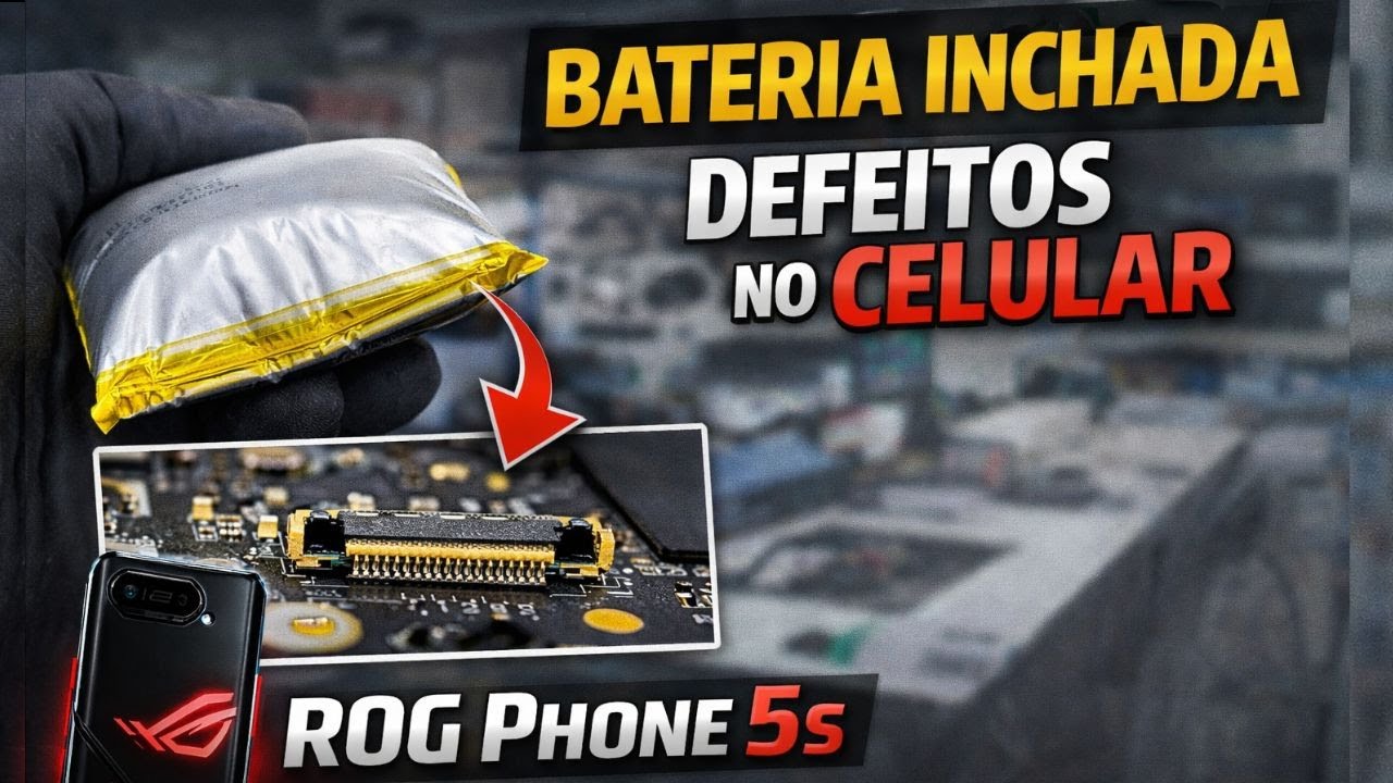 ROG PHONE 5s COM BATERIA INCHADA | BIOMETRIA E ÁUDIO SEM FUNCIONAR