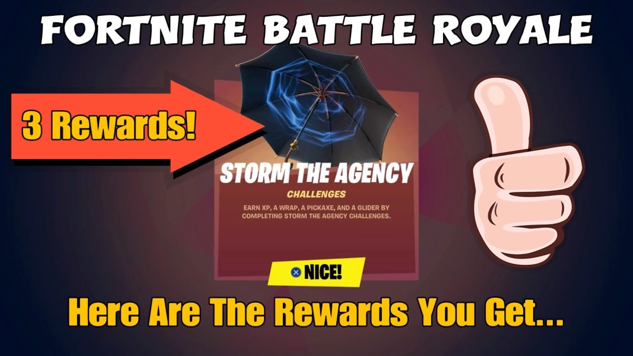 142) Fortnite Battle Royale - Storm The Agency Rewards - Here Are The 3 Rewards You Get...