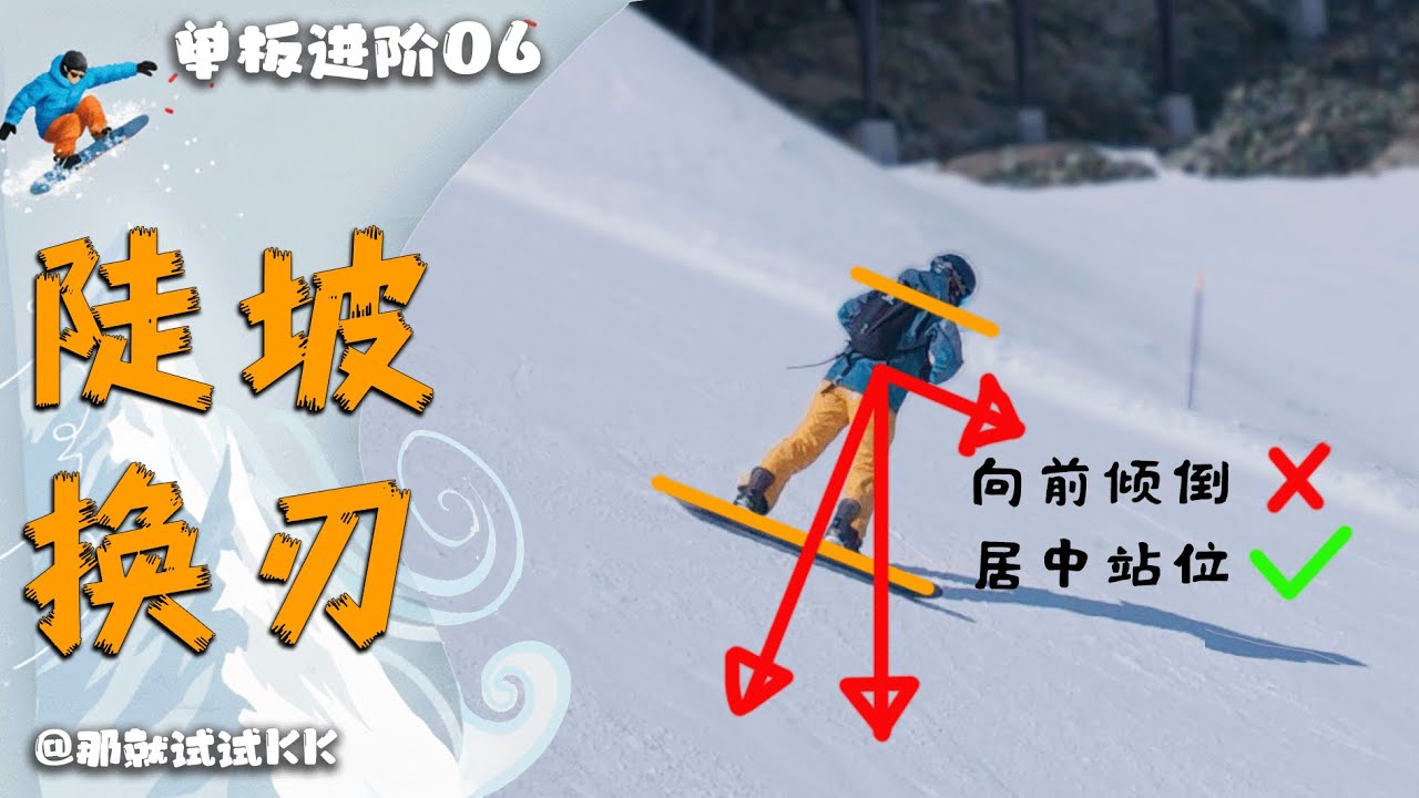 陡坡换刃怕速度，总是换不过来？用这一个动作颠覆你的滑行体验【单板进阶06】