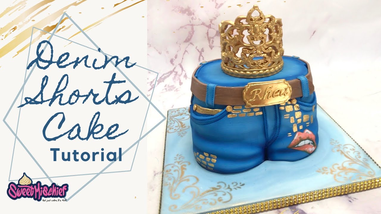 Denim Shorts Cake Tutorial