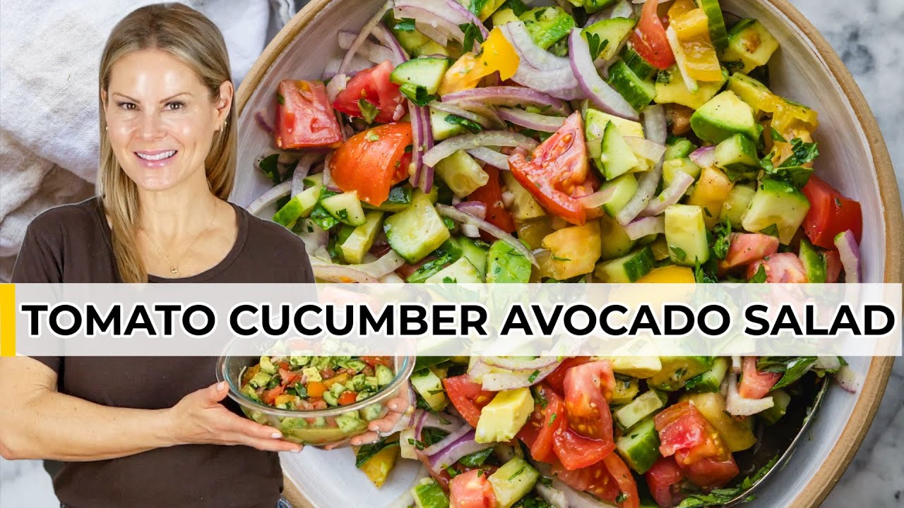 THE BEST SUMMER SALAD (Cucumber & Tomato Salad Recipe)