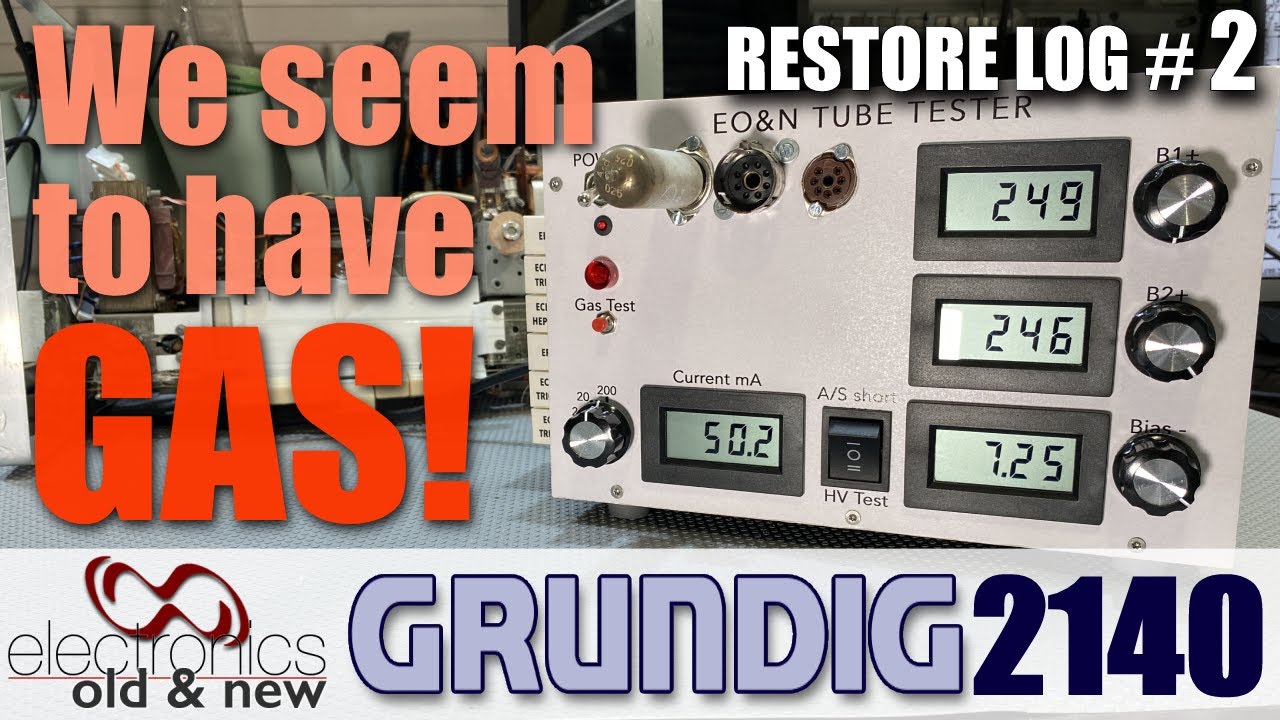 When a tube has gas ... it's not good. Grundig 2140 restoration - part 2 #PCBWay#