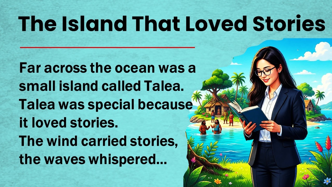 Learn English with a Story | Advanced|The Island That Loved Stories✅️