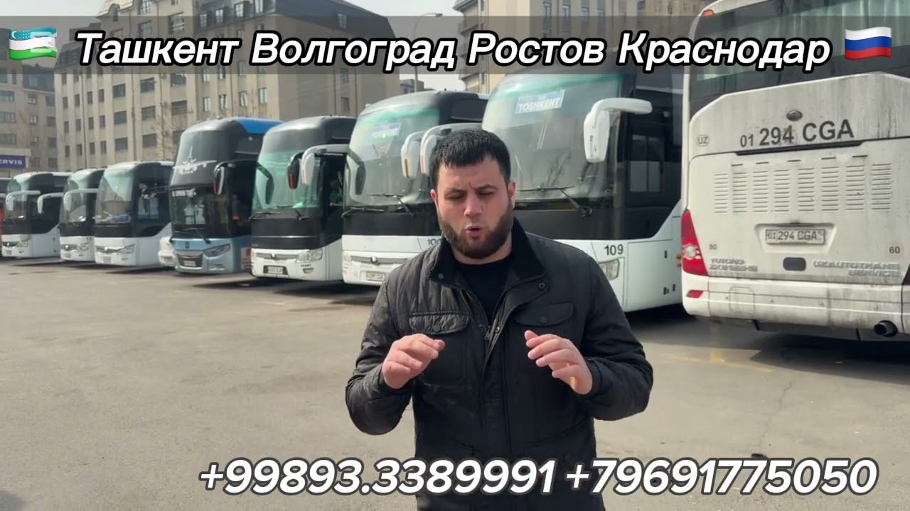 Ташкент Краснодар автобус Ташкент Волгоград автобус ￼