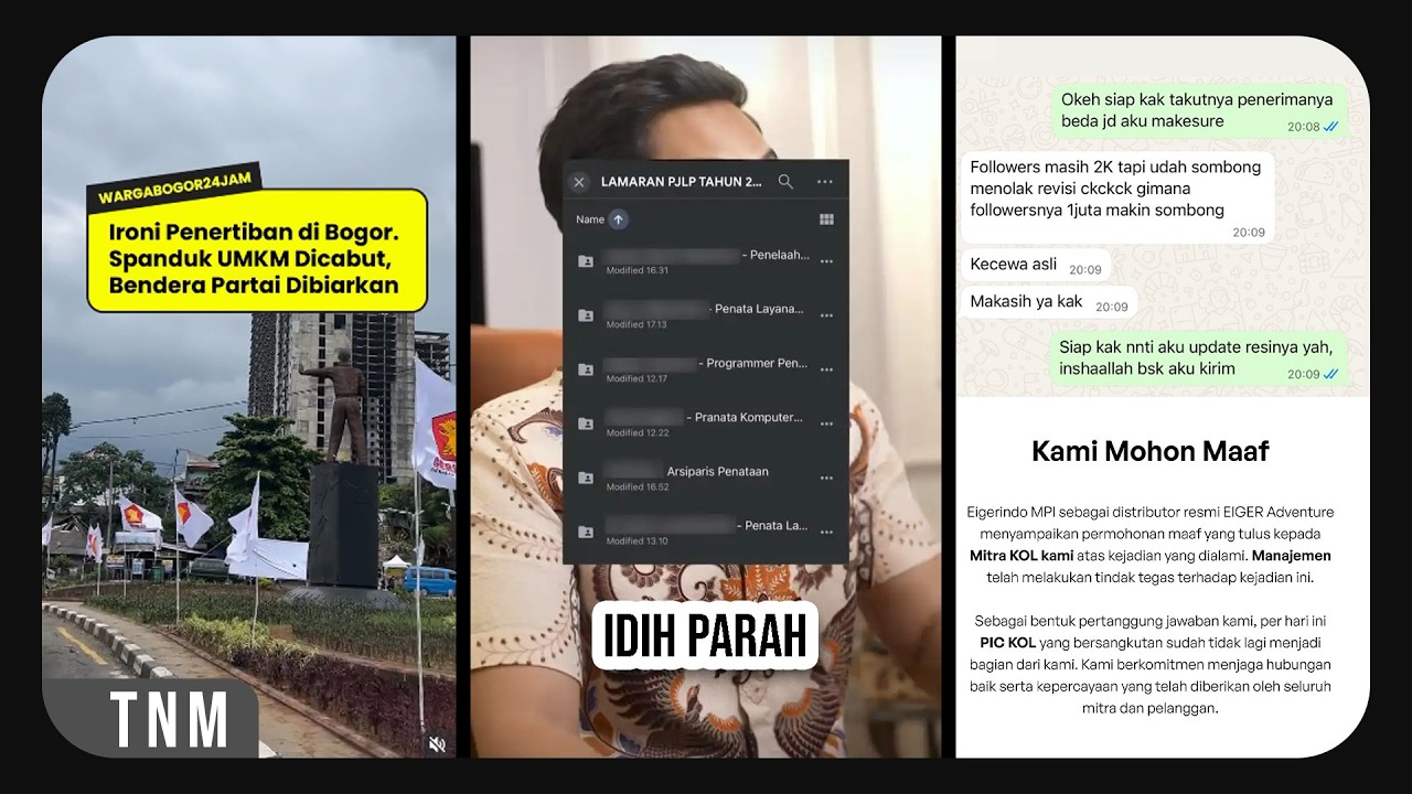 horeg, bendera partai dan PIC eiger