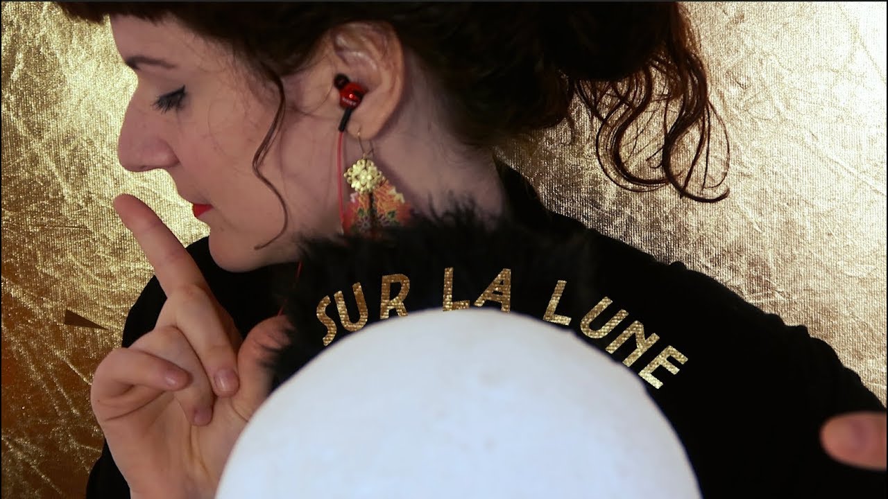 ❤ASMR français #78/ dotting on the moon