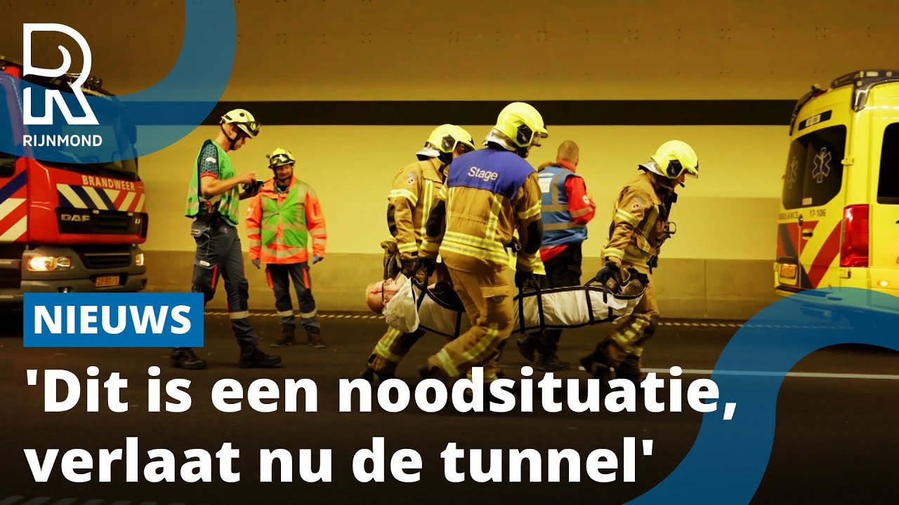 Grote rampenoefening in tunnel op nieuwe A16 | Rijnmond