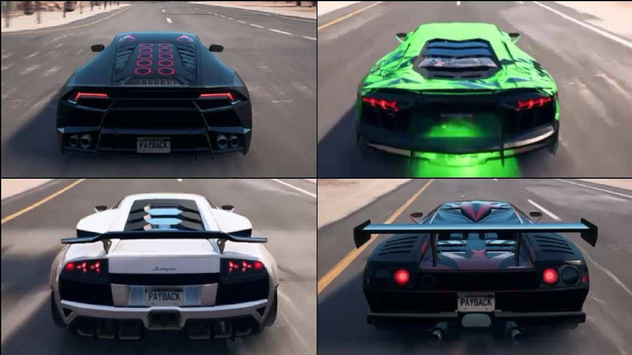 BEST LAMBORGHINI COMPARISON | NFS PAYBACK