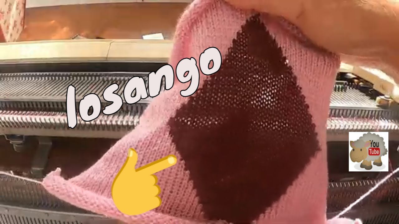 Como fazer um losango colorido em máquina de tricôlosango