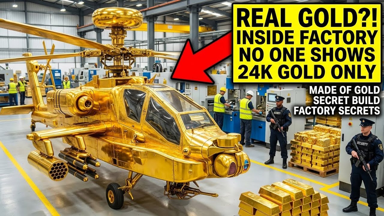 Inside the 24K Gold Factory – Building the AH 64E Apache Attack Helicopter