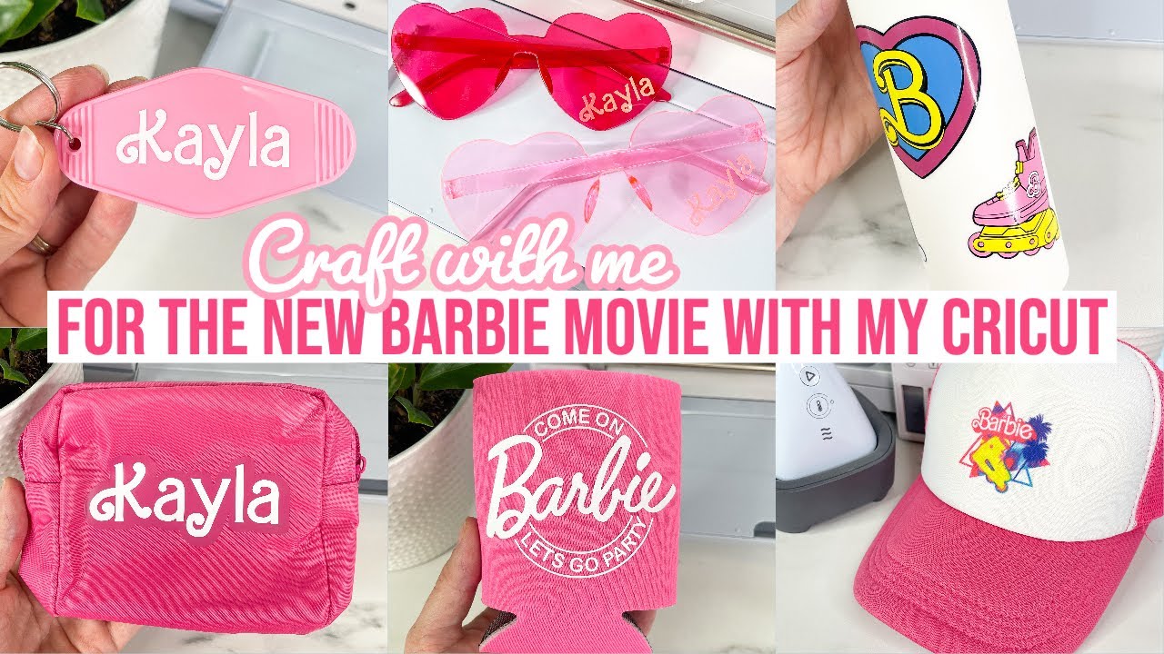 CRAFTING FOR THE NEW BARBIE MOVIE WITH MY CRICUT