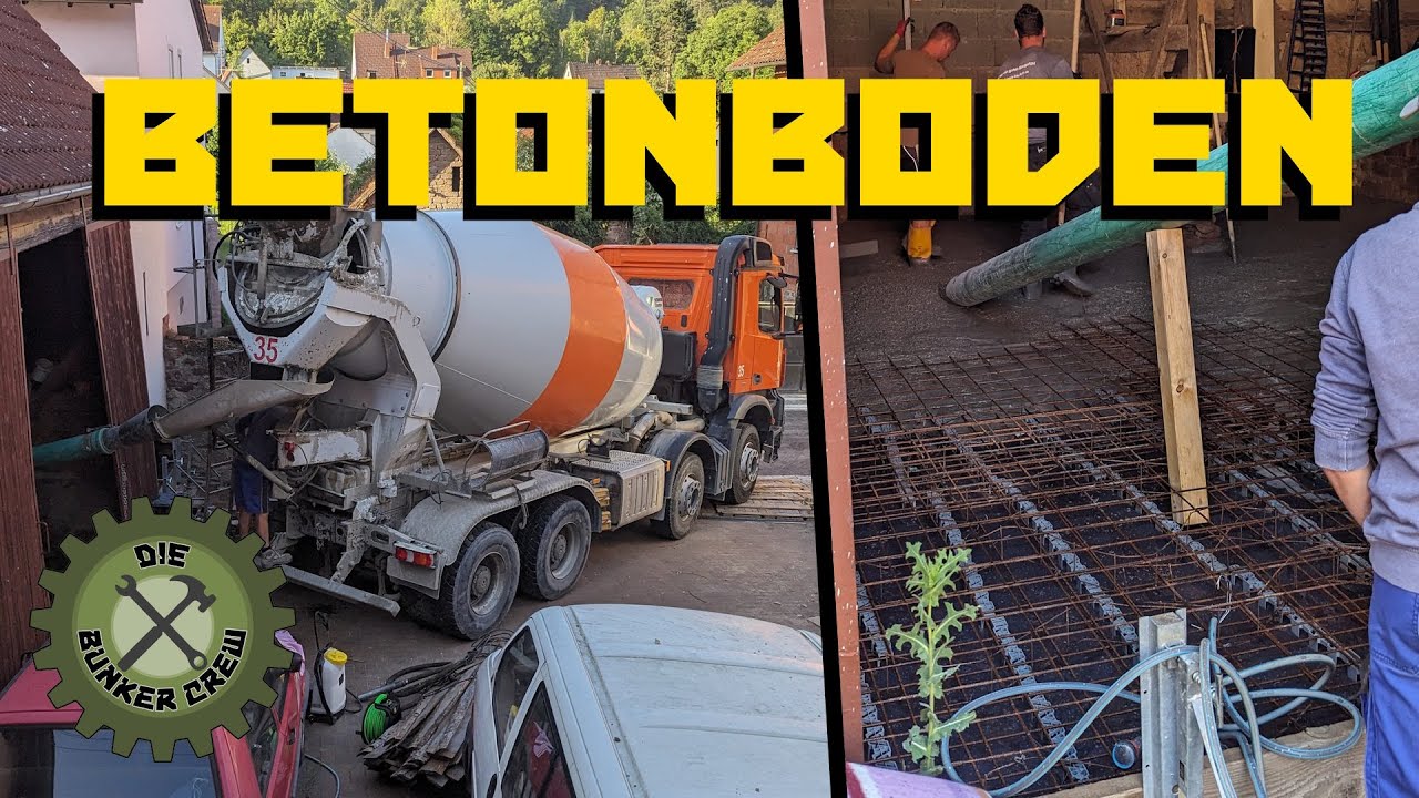 Betonboden f&uuml;r unsere Scheune - DIY Werkstatt