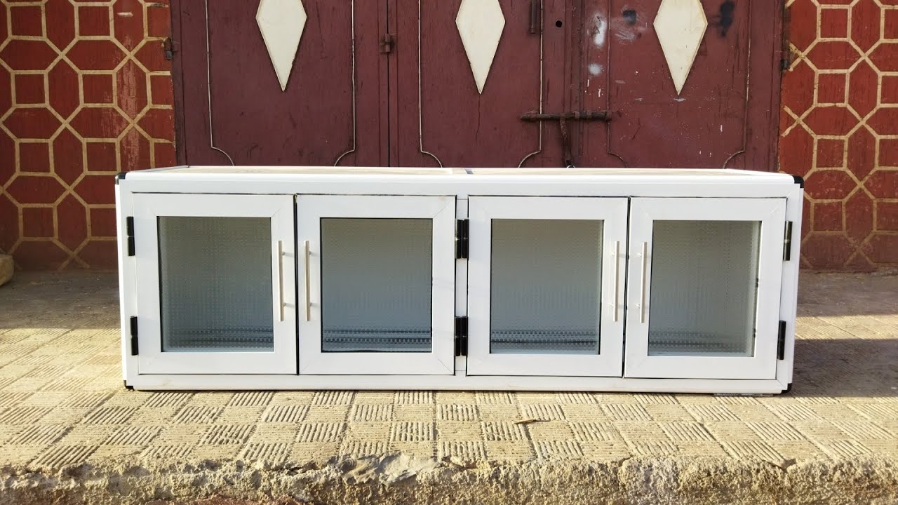 كيف تصنع بلاكار من الألمنيوم أو ...(صندوق كوزينة) بطريقه سهلة aluminum carpentry