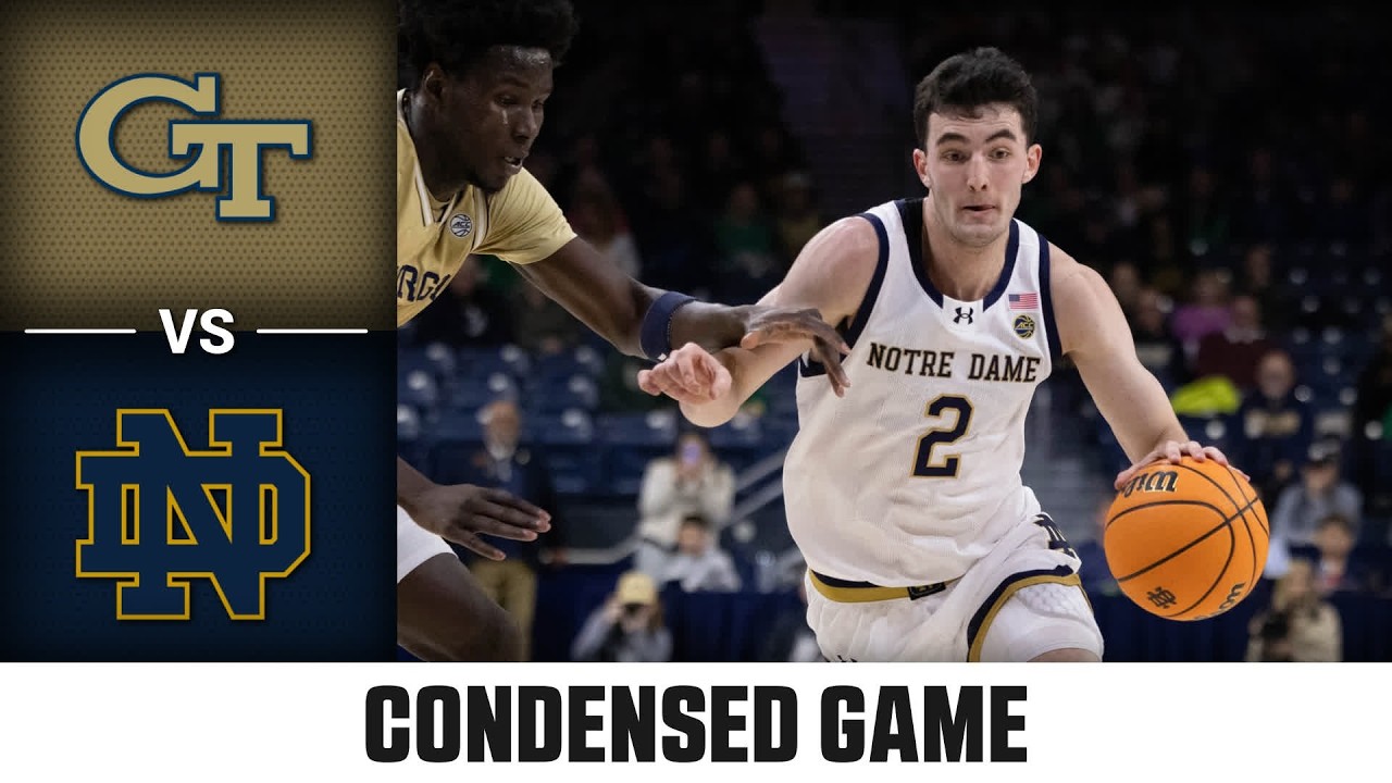 Georgia Tech vs. Notre Dame Condensed Game | 2025-26 ACC Men's Basketball