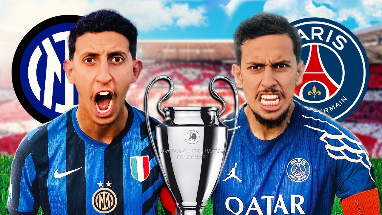 DE CHAMPIONS LEAGUE FINALE VOETBAL CHALLENGE - INTER MILAN VS PSG 🏆⚽