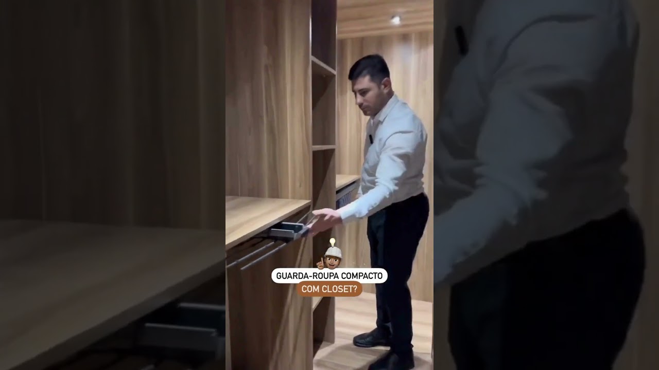Voc&ecirc; faria guarda-roupa compacto com closet se liga nessa super dica! #dica #imoveis #imobiliaria