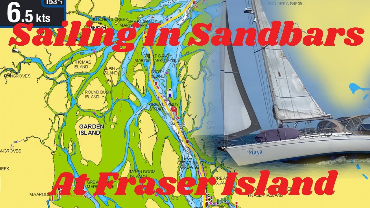 Sailing Through Sandbars at Fraser Island (K'Gari)