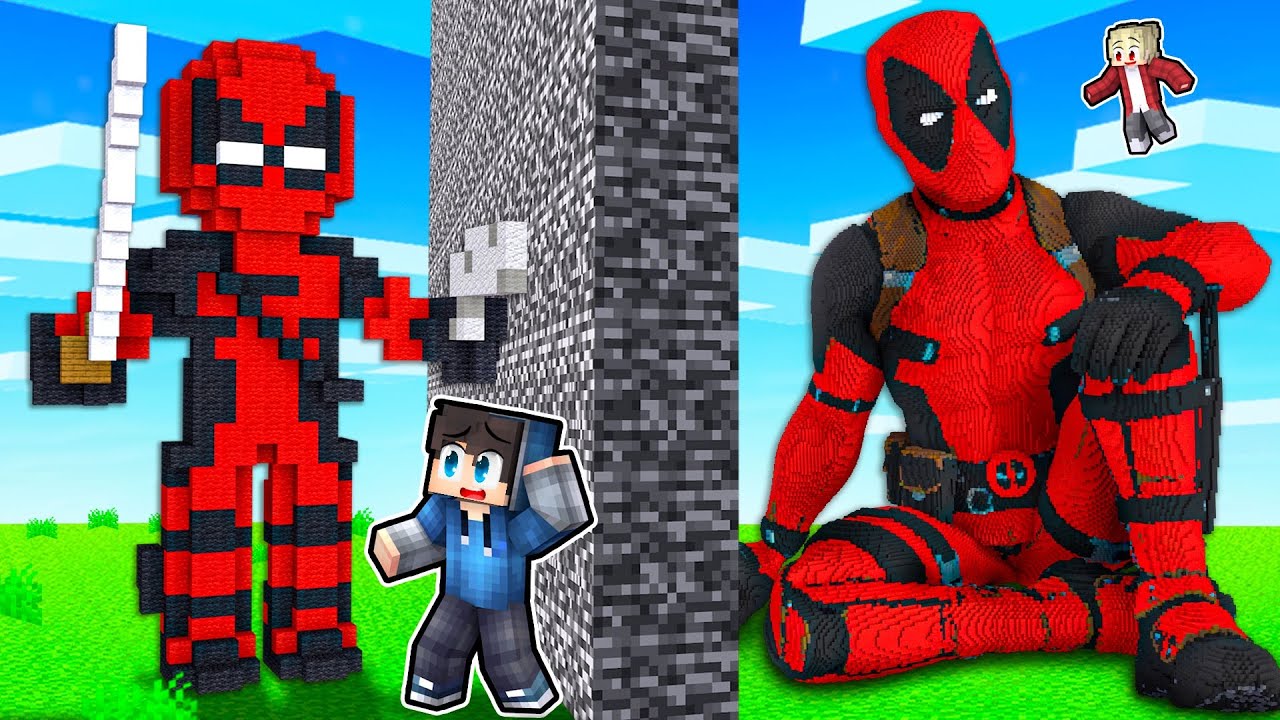 Podvádím s DEADPOOLEM v Minecraft Stavěcí Soutěži