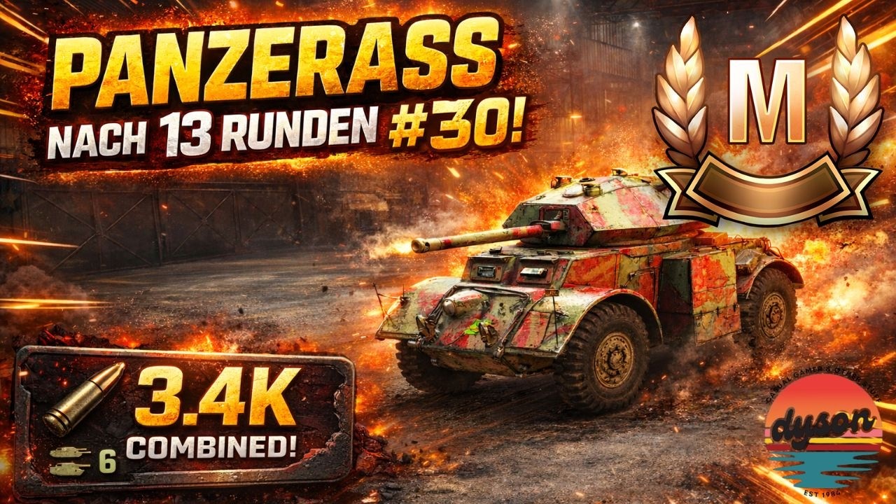 Panzerass#30 und Krieger mit dem Staghound auf Weitpark