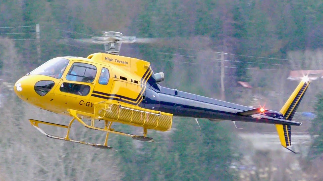 Aerospatiale AS-350 B2 Ecureuil Landing & Takeoff