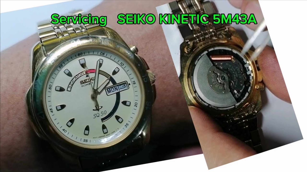 SEIKO KINETIC SQ 50 CAL-5M43A  | How To Repair Capacitor Seiko Kinetic