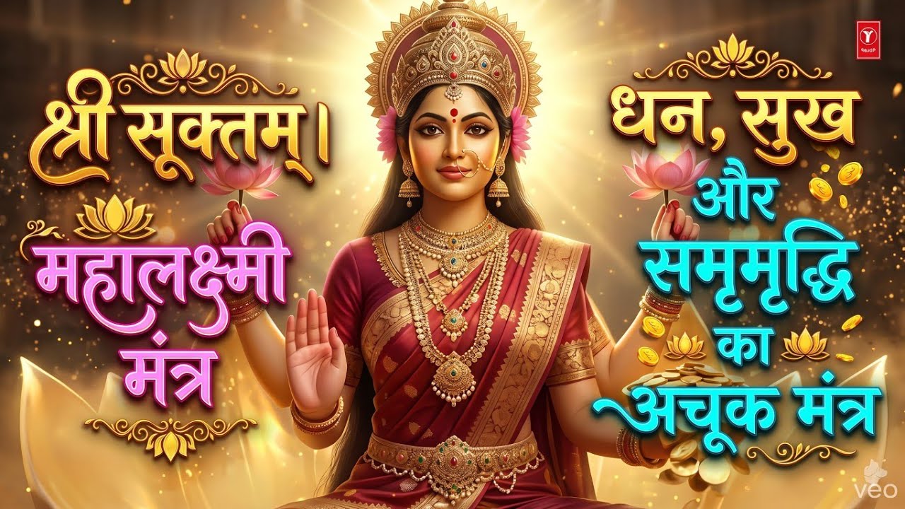 श्री सूक्तम् | महालक्ष्मी मंत्र | धन, सुख और समृद्धि का अचूक मंत्र | Shri Suktam |  lakshmi Bhajan