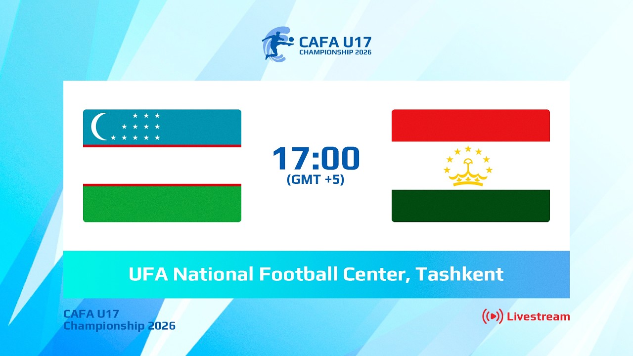 Uzbekistan vs Tajikistan | CAFA U17 CHAMPIONSHIP 2026