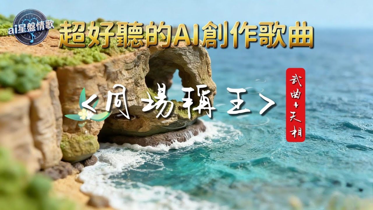 紫微星盤之歌!『同場稱王』這首歌，就像『武曲星+天相星』一樣—他是「在鋼鐵般的專業意志中，包裹著一顆追求和諧與體面之心的優雅實踐家」。#AI創作情歌